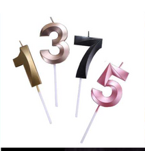 Number shape candles